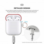 Elago Duo Hang Silicone Case - силиконов калъф за Apple Airpods (бял-фосфоресциращ) 6