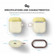 Elago Duo Hang Silicone Case - силиконов калъф за Apple Airpods и Apple Airpods 2 (златист-фосфоресциращ) 6