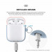 Elago Duo Hang Silicone Case - силиконов калъф за Apple Airpods (светлосин) 5