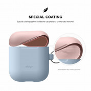 Elago Duo Hang Silicone Case - силиконов калъф за Apple Airpods (светлосин) 1