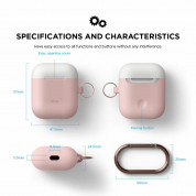 Elago Duo Hang Silicone Case - силиконов калъф за Apple Airpods (розов) 3