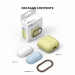 Elago Duo Hang Silicone Case - силиконов калъф за Apple Airpods (жълт) 8