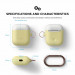 Elago Duo Hang Silicone Case - силиконов калъф за Apple Airpods (жълт) 2
