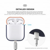 Elago Duo Silicone Case - силиконов калъф за Apple Airpods и Apple Airpods 2 (тъмносин) 4