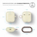 Elago Airpods Silicone Hang Case - силиконов калъф с карабинер за Apple Airpods (златист-фосфоресцираш) 5
