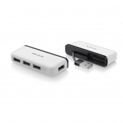 Belkin Travel 4-Port USB 2.0 Hub with Built-In Cable Management (White) - 4ри портов USB хъб с прибиращ се кабел 5