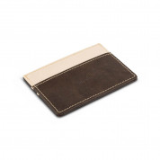 Moshi Lightweight Vegan Leather Slim Wallet - Oak Brown 3