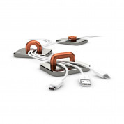 Griffin 3-Pack Guide Magnetic Cable Management Set - Orange/Gunmetal
