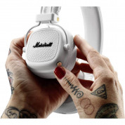 Marshall Major III Bluetooth - безжични слушалки с микрофон за смартфони и мобилни устройства (бял) 8