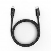 ADAM Elements CASA C100+ USB-C Cable 100W - USB-C към USB-C кабел за MacBook и устройства с USB-C порт (100 cm) (черен) 1