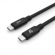 ADAM Elements CASA C100+ USB-C Cable 100W - USB-C към USB-C кабел за MacBook и устройства с USB-C порт (100 cm) (черен) 2