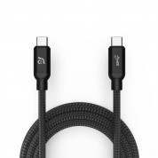 ADAM Elements CASA C100+ USB-C Cable 100W - USB-C към USB-C кабел за MacBook и устройства с USB-C порт (100 cm) (черен)