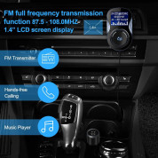 TeckNet F10039 Bluetooth FM Transmitter - блутут FM трансмитер с поставка и зарядно за кола за мобилни устройства (черен) 6