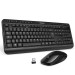 Tecknet Keyboard and Mouse Set Office Slim X300 V3  - комплект устойчива на течности клавиатура и безжична мишка за офиса (черен) 1