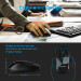 Tecknet Keyboard and Mouse Set Office Slim X300 V3  - комплект устойчива на течности клавиатура и безжична мишка за офиса (черен) 4