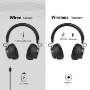 TeckNet BH10922 Bluetooth Headphones - безжични блутут слушалки с микрофон за мобилни устройства (черен) 7