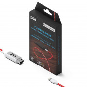 PAC Intelligent Power Cable - светещ кабел за iPhone, iPad и устройства с Lightning порт (червен)  5