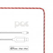 PAC Intelligent Power Cable - светещ кабел за iPhone, iPad и устройства с Lightning порт (червен)  3
