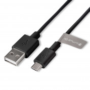 4smarts Basic Micro-USB Data Cable BasicCord 1m - компактен microUSB кабел с (100 см)(черен)