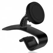 Magnetic Dashboard Car Mount Holder Round - магнитна поставка за таблото на кола за смартфони (черна)