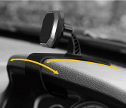 Magnetic Dashboard Car Mount Holder Octa - магнитна поставка за таблото на кола за смартфони (черна) 6