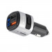 4smarts Media Assist Car Charger with FM Transmitter and Media-In - зарядно за кола (Quick Charge) с трансмитер, MicroSD карта и дисплей (черен) 4