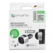 4smarts Media Assist Car Charger with FM Transmitter and Media-In - зарядно за кола (Quick Charge) с трансмитер, MicroSD карта и дисплей (черен) 8