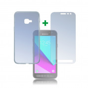 4smarts 360° Protection Set - тънък силиконов кейс и стъклено защитно покритие за дисплея на Samsung Galaxy Xcover 4 (прозрачен)