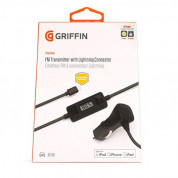Griffin iTrip FM Transmitter Lightning Connector - FM трансмитер и зарядно за кола с Lightning кабел за iPhone, iPad, iPod (черен) 2