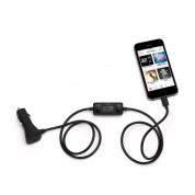 Griffin iTrip FM Transmitter Lightning Connector - FM трансмитер и зарядно за кола с Lightning кабел за iPhone, iPad, iPod (черен)