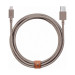 Native Union Belt Cable XL Lightning - здрав плетен кабел за устройства с Lightning порт (кафяв) (300 см) 1