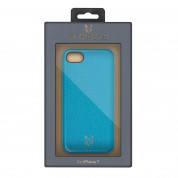 Foxwood Genuine Leather Hardshell Case - кожен кейс (естествена кожа) за iPhone 8, iPhone 7 (син) 5