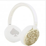 Kate Spade New York Wireless Headphones - луксозни безжични Bluetooth слушалки с микрофон за мобилни устройства (бели)