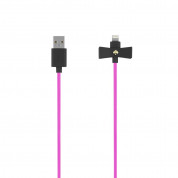 Kate Spade New York Lightning USB Cable - дизайнерски USB кабел за устойства с Lightning порт (розов)