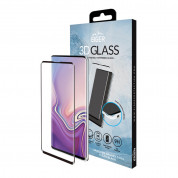 Eiger 3D Glass Case Friendly Full Screen Tempered Glass - калено стъклено защитно покритие с извити ръбове за целия дисплея на Samsung Galaxy S10E (черен-прозрачен) 2