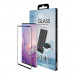 Eiger 3D Glass Case Friendly Full Screen Tempered Glass - калено стъклено защитно покритие с извити ръбове за целия дисплея на Samsung Galaxy S10E (черен-прозрачен) 3