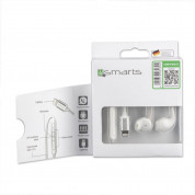 4smarts In-Ear Stereo Lightning Headset Melody 1.2m - слушалки със сертифициран Lightning кабел, управление на звука и микрофон (бял) 2