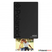 Polaroid Mint Pocket Printer Zink Zero Ink Technology with Built-In Bluetooth for Android & iOS Devices (black) 1