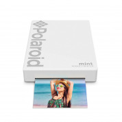 Polaroid Mint Pocket Printer Zink Zero Ink Technology with Built-In Bluetooth for Android & iOS Devices (white)