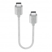 Belkin USB-IF Certified MIXIT Metallic USB-C to USB-C - кабел USB-C към USB-C (15 см.) (сребрист) 1