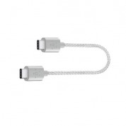 Belkin USB-IF Certified MIXIT Metallic USB-C to USB-C - кабел USB-C към USB-C (15 см.) (сребрист) 2