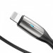 Baseus Horizontal Data Cable - Lightning USB кабел за iPhone, iPad и iPod с Lightning порт (50 см) (черен) 2