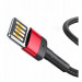 Baseus Cafule USB Lightning Cable (Special Edition) - Lightning USB кабел за iPhone, iPad и iPod с Lightning порт (100 см) (черен-червен) 2