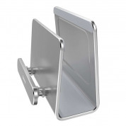 Baseus Wall Mounted Metal Holder - поставка за стена за мобилни устройства (сребрист) 1