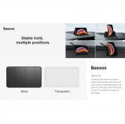 Baseus Folding Bracket Antiskid Pad - сгъваема лепяща се силиконова поставка за табло и гладки повърхности за мобилни телефони (прозрачен) 2