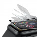 Baseus Curved Screen Tempered Glass - калено стъклено защитно покритие с извити ръбове за дисплея на Apple Watch 42мм (черен) 4