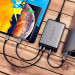 Satechi 75W Dual USB-C Multiport Travel Charger - захранване с два USB-C изхода (60W + 18W) и 2 x USB изхода за мобилни телефони, таблети и MacBook (сив) 5