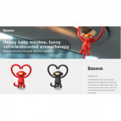 Baseus Monkey-Shaped Vehicle Fragrance - ароматизатор за автомобил с формата на маймунка (черен) 5