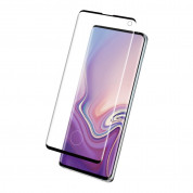 Eiger 3D Glass Edge to Edge Full Screen Tempered Glass - калено стъклено защитно покритие с извити ръбове за целия дисплея на Samsung Galaxy S10 (черен-прозрачен) 1