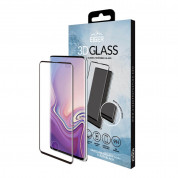 Eiger 3D Glass Edge to Edge Full Screen Tempered Glass - калено стъклено защитно покритие с извити ръбове за целия дисплея на Samsung Galaxy S10 Plus (черен-прозрачен) 2